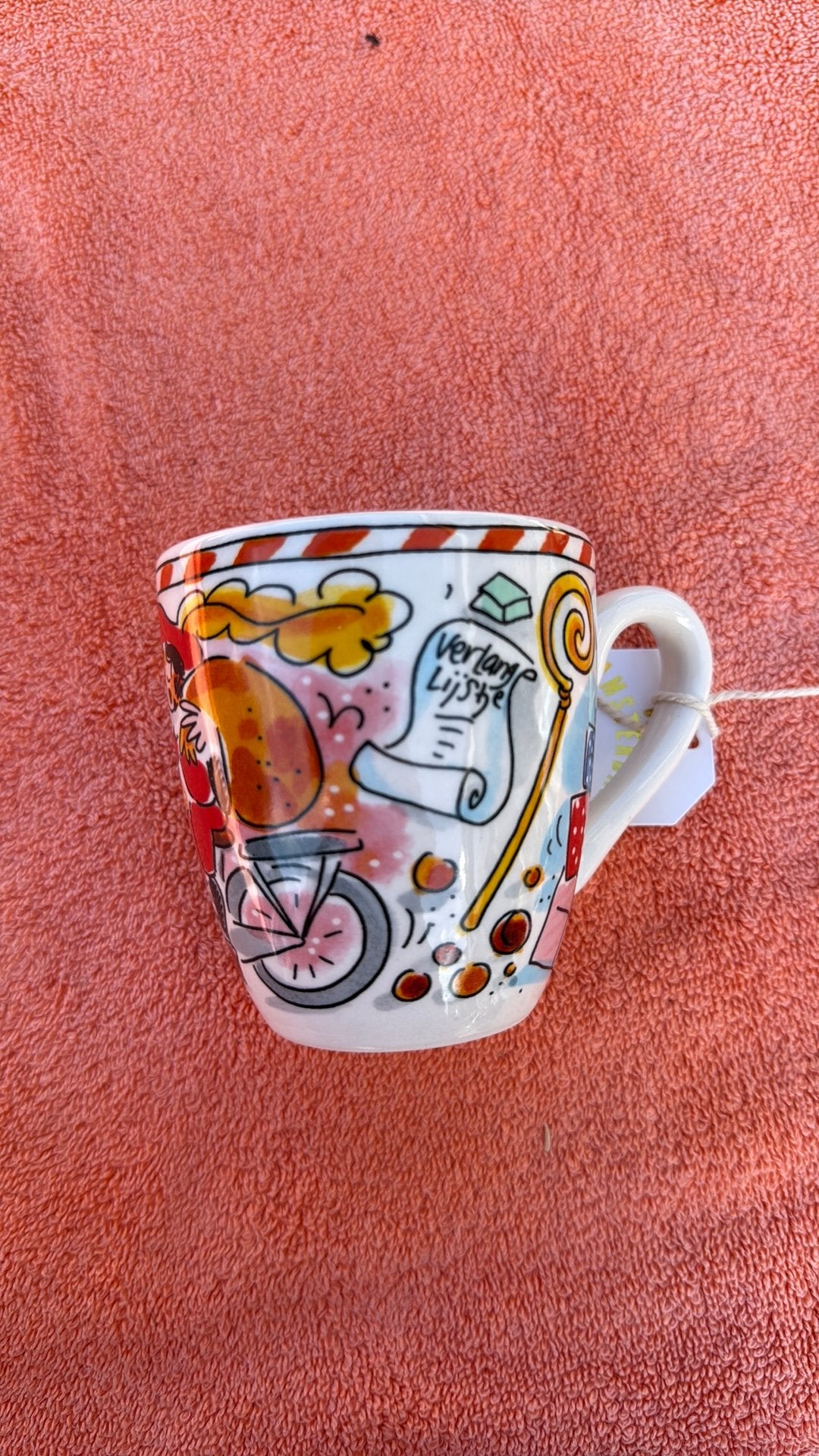 Blond Amsterdam Sint Sinterklaas mok, Ophalen, Nieuw, Aardewerk, Kop(pen) en/of Schotel(s)