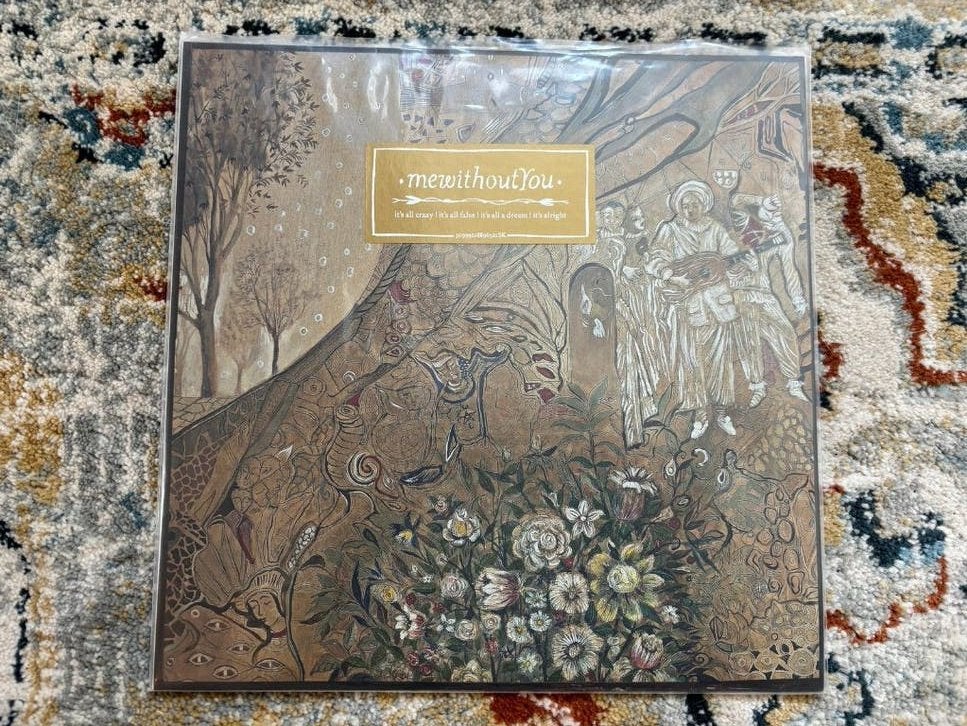 mewithoutYou - It's All Crazy! It's All False! LP, Cd's en Dvd's, Vinyl | Rock, Zo goed als nieuw, Alternative Rock, LP, Beschermende buitenhoes
