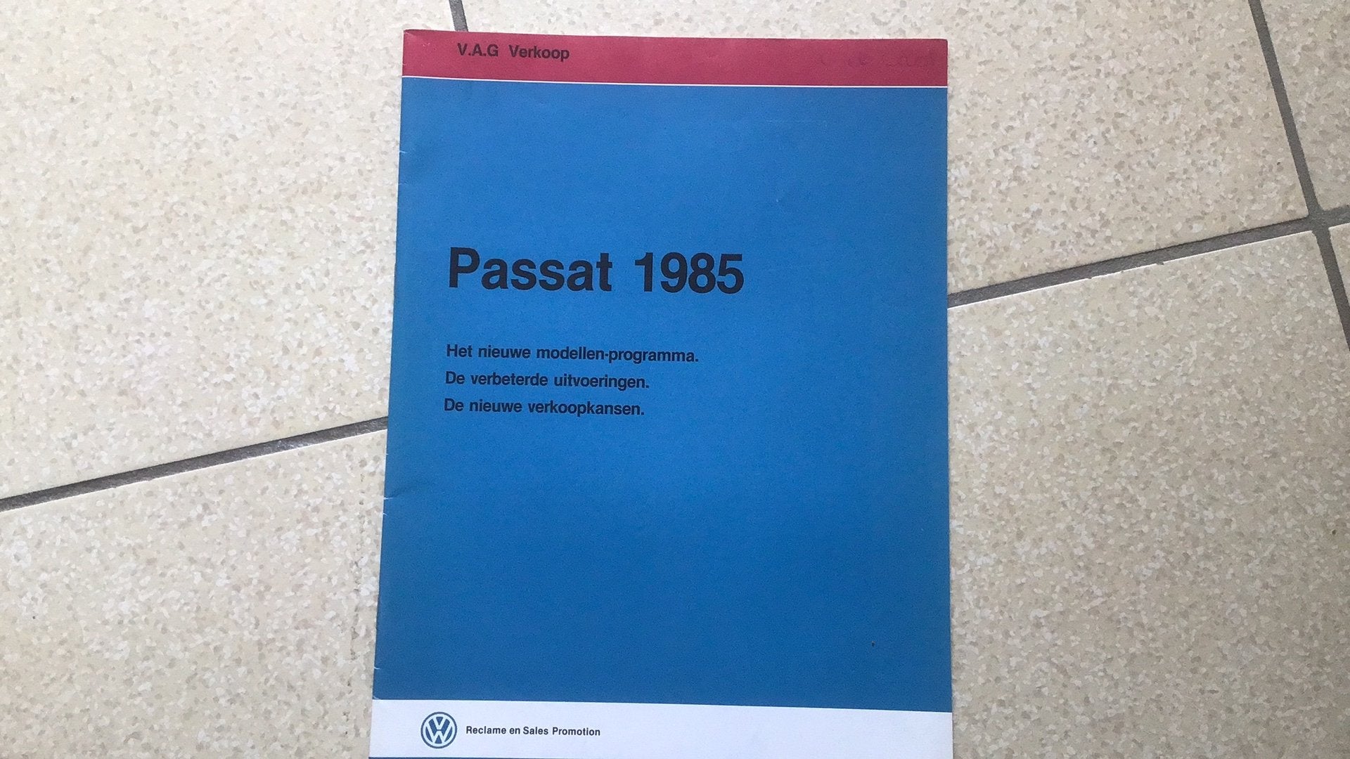 VOLKSWAGEN PASSAT VERKOPERS -STUDIE BOEK 1985 32 PAG NIEUW, Diverse auteurs, Ophalen of Verzenden, Zo goed als nieuw, Volkswagen