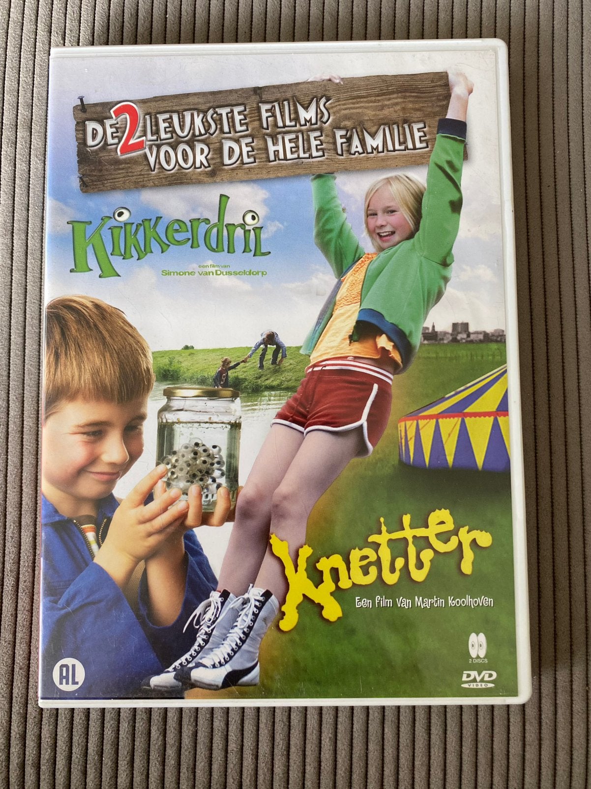 Dvd- Kikkerdril & Knetter, Alle leeftijden, Ophalen of Verzenden, Zo goed als nieuw