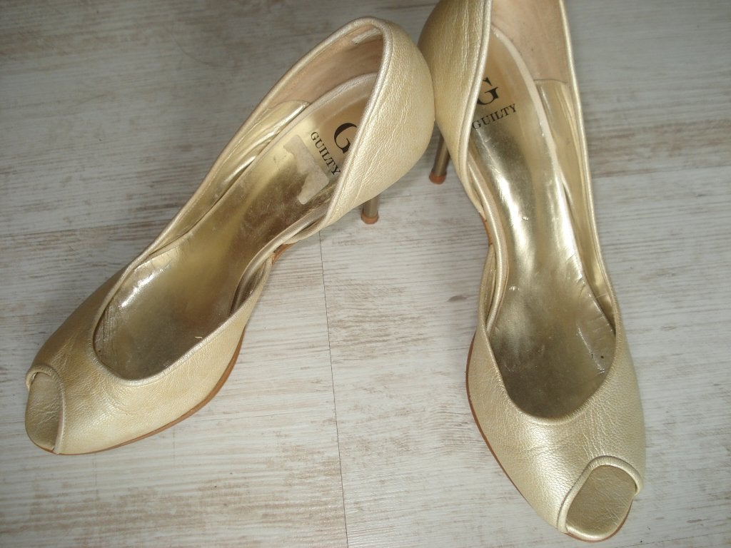 Guilty gouden leren pumps maat 39, Pumps, Overige kleuren, Verzenden, Guilty