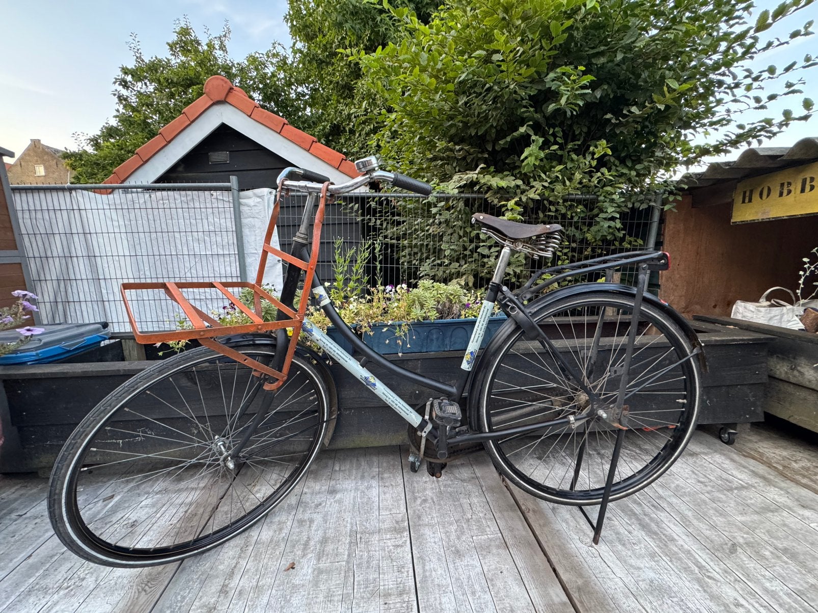 Fongers damesfiets / omafiets met voordrager, Ophalen, Terugtraprem, Fongers, 53 tot 56 cm