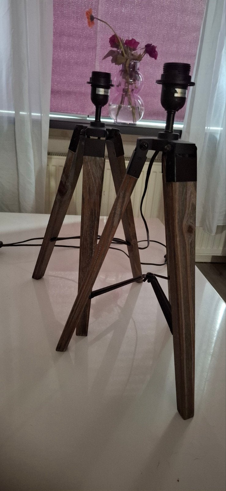Home sweet home lampen, Ophalen, Zo goed als nieuw, Hout, Minder dan 50 cm
