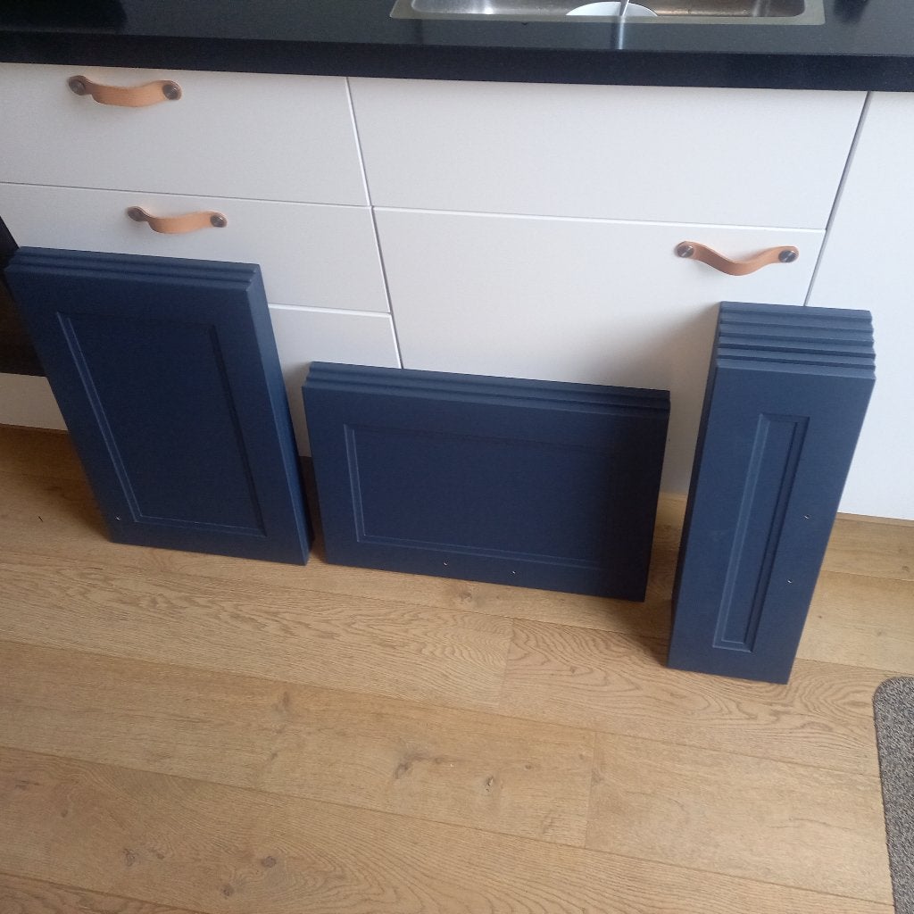 Keuken, Ikea fronten voor lades en kastjes, Ophalen, Gebruikt, Blauw, 50 tot 100 cm