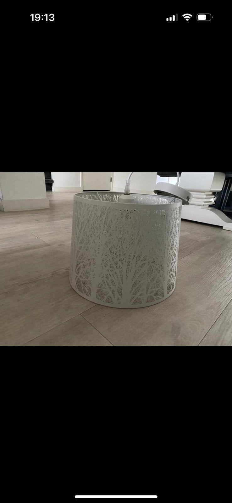 Metalen lamp, Ophalen of Verzenden, Zo goed als nieuw, Rond