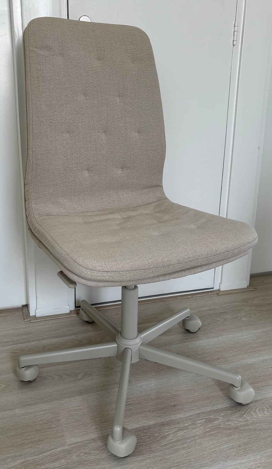 Beige bureaustoel, Ophalen, Zo goed als nieuw, Beige
