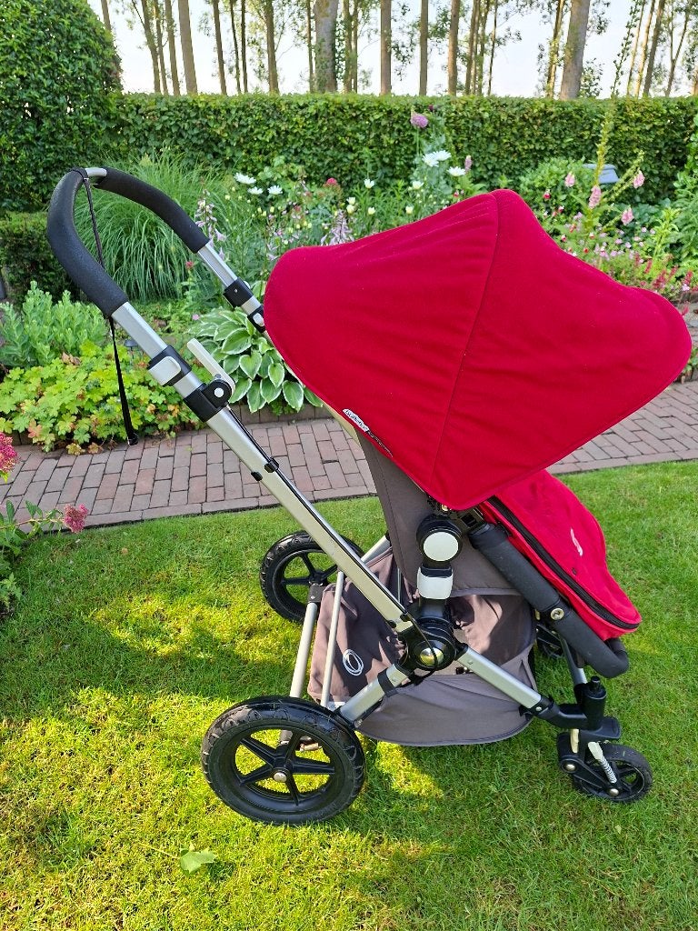 Kinderwagen Bugaboo met voetenzak en reiswieg, Ophalen, Gebruikt, Luchtbanden, Bugaboo