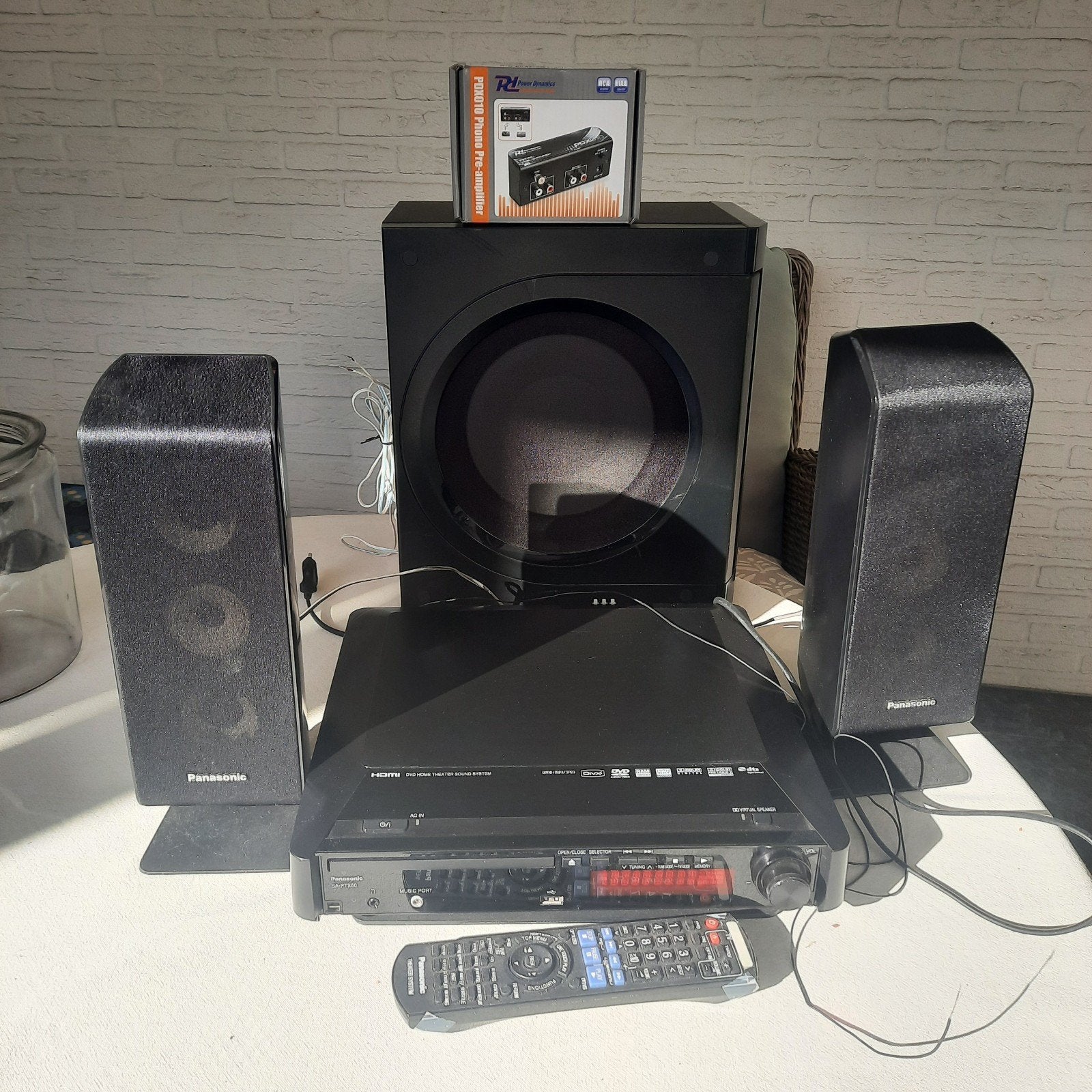 Panasonic SA-PTX50 Home Cinema Set met DVD-speler, Ophalen, Gebruikt, Panasonic, 2.1-systeem