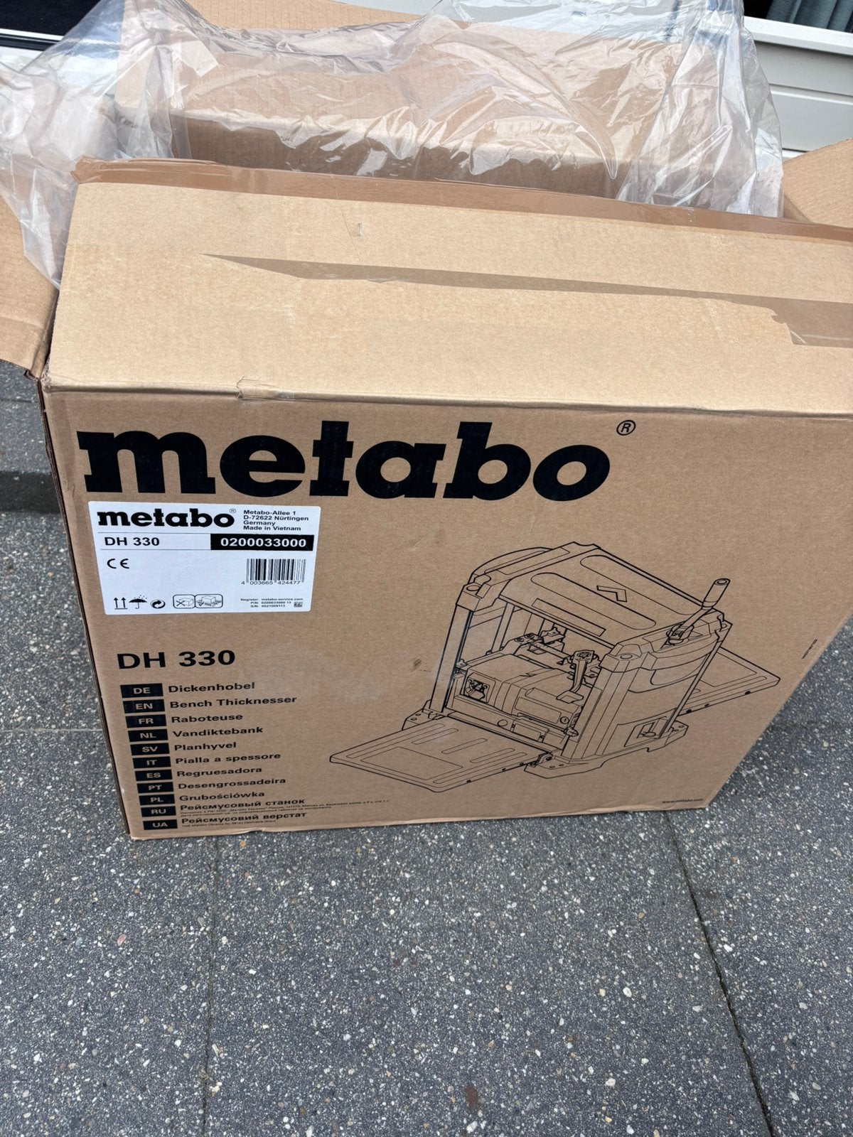Metabo DH 330 Vlakbank/Schaafmachine - Nieuw in doos, Ophalen, Nieuw