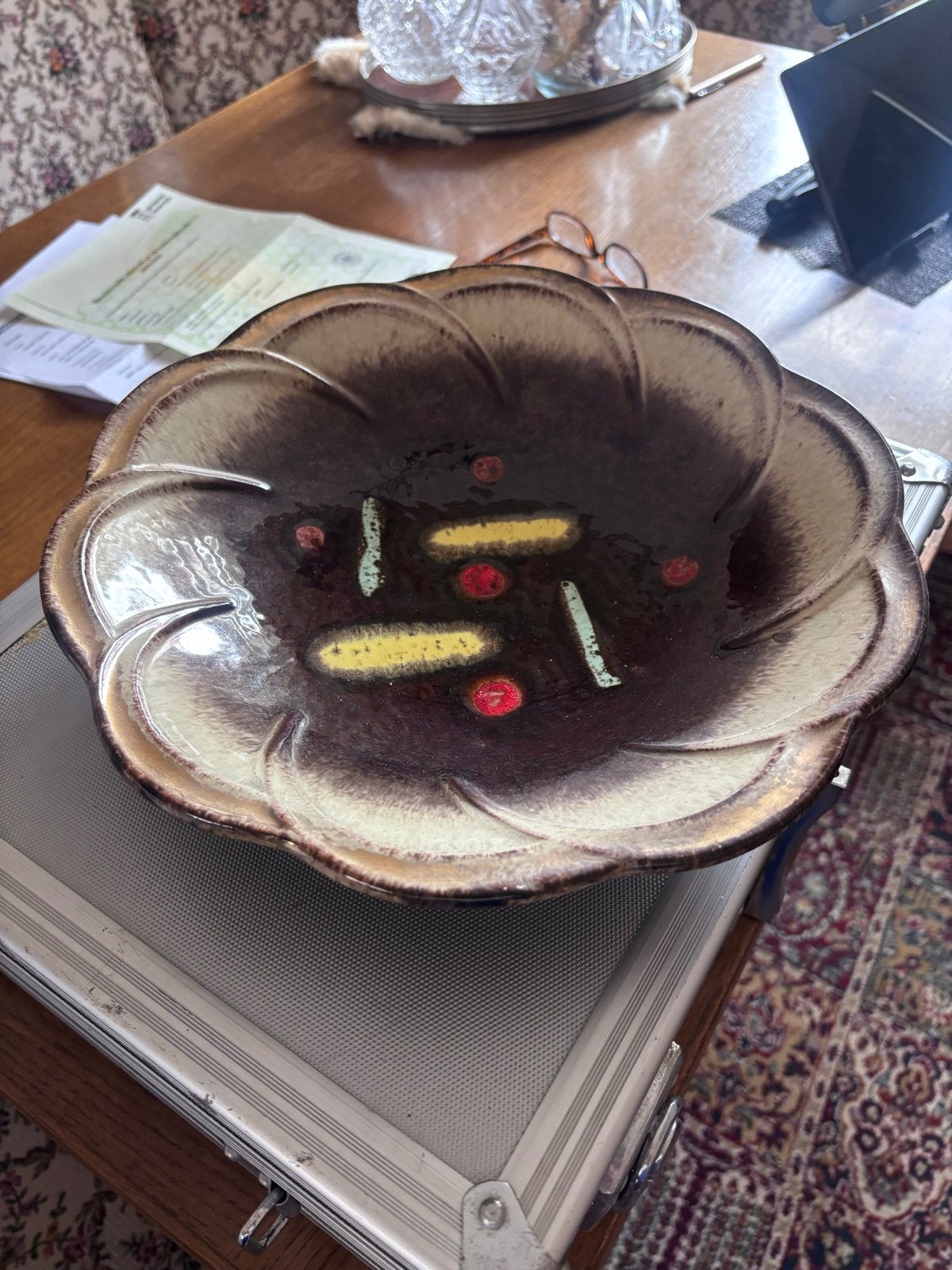 Vintage Keramieken Fruitschaal - Uniek Design, Ophalen