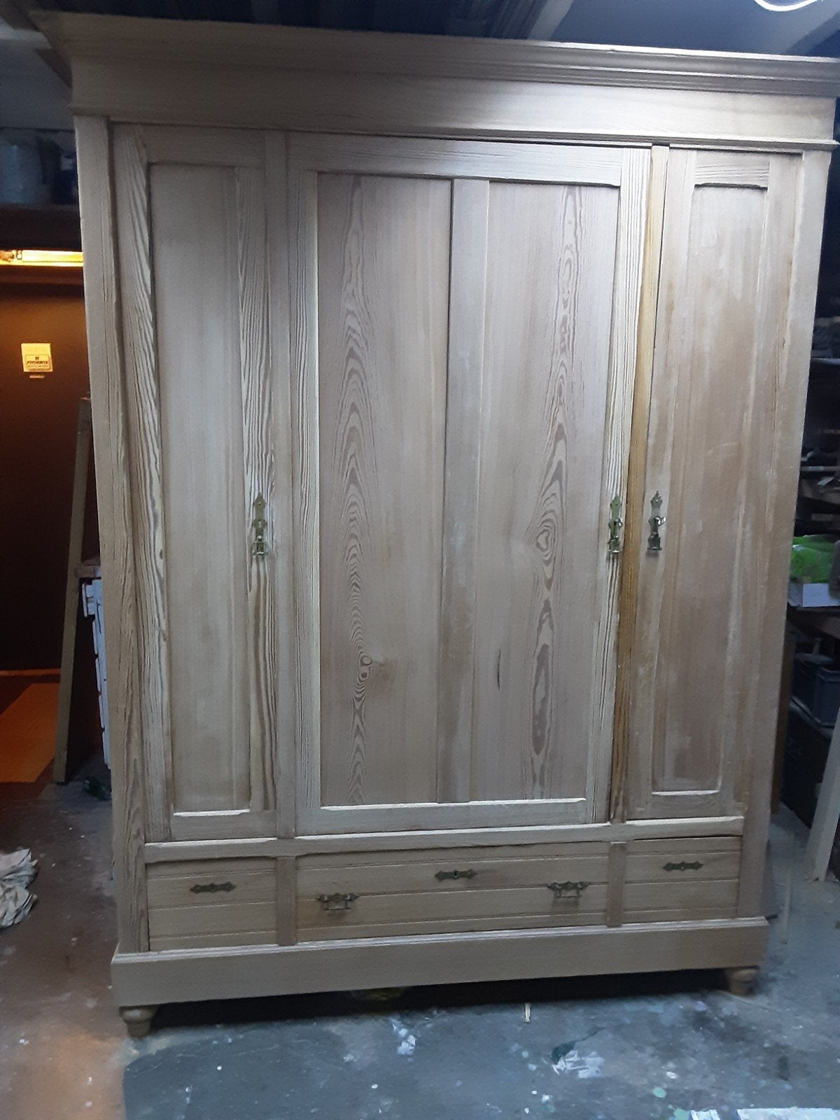 Grenen kast legkast kledingkast DEMONTABEL, Antiek en Kunst, Curiosa en Brocante, Ophalen