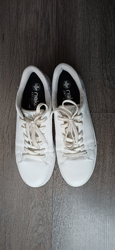 Sneakers wit Rieker mt 42, Ophalen, Wit, Rieker, Sneakers of Gympen