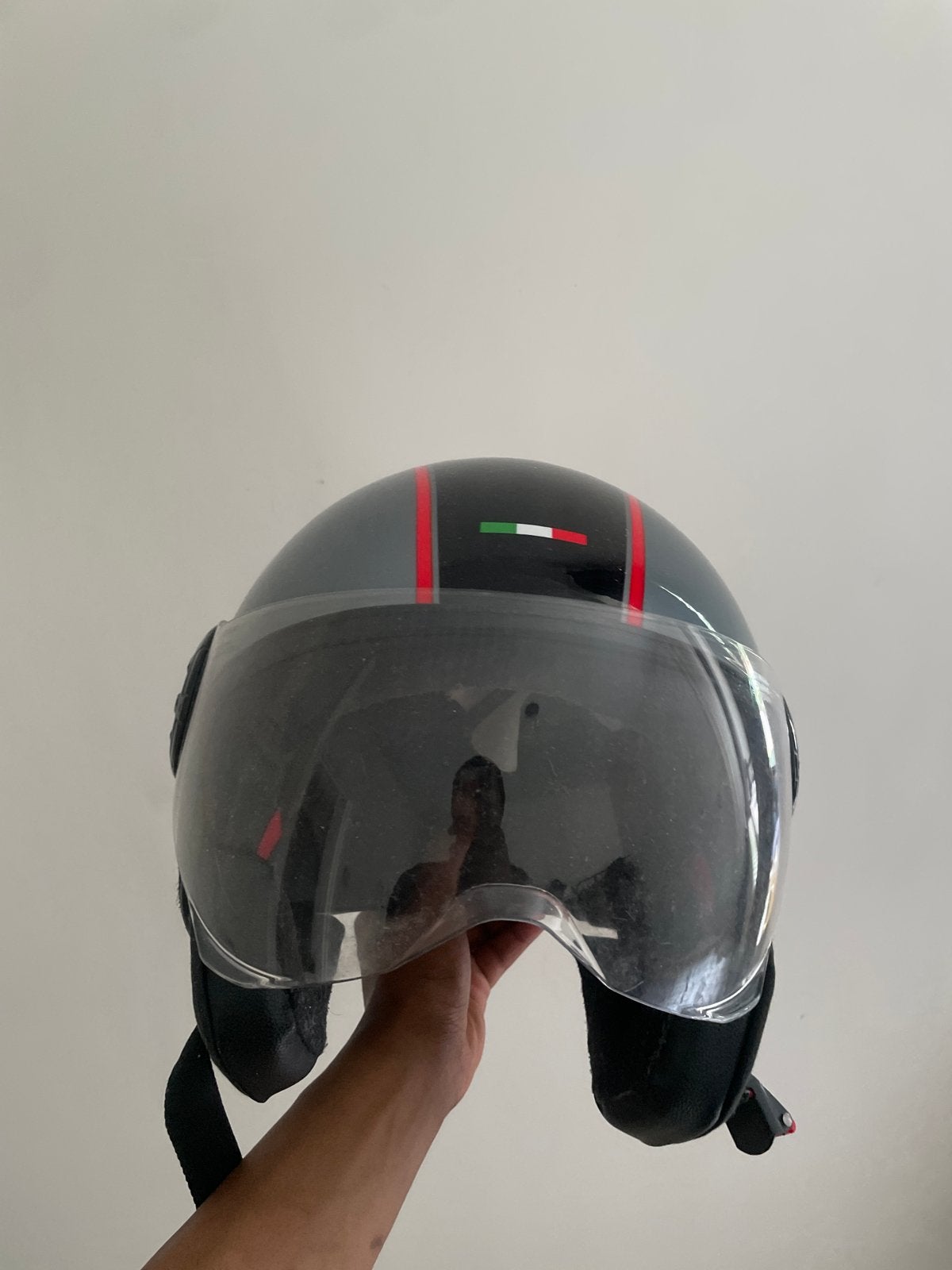 Scooterhelm met vizier - Maat M, Ophalen of Verzenden, Gebruikt, Medium
