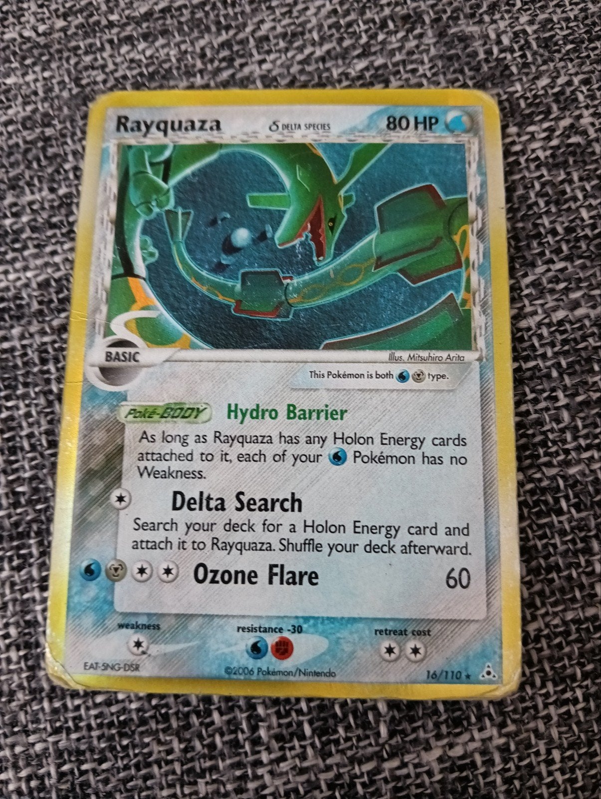 Rayquaza Holo 16/110, Ophalen, Gebruikt