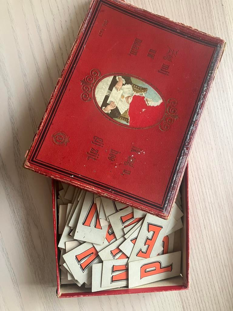Antiek spel curiosa zeg mij uw naam ik zeg u hoe gij zijt, Ophalen of Verzenden