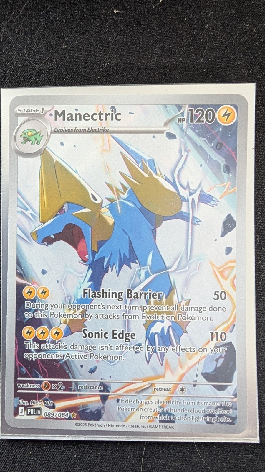 Manectric 089/084 - Pokémon Kaart, Ophalen of Verzenden, Zo goed als nieuw, Losse kaart