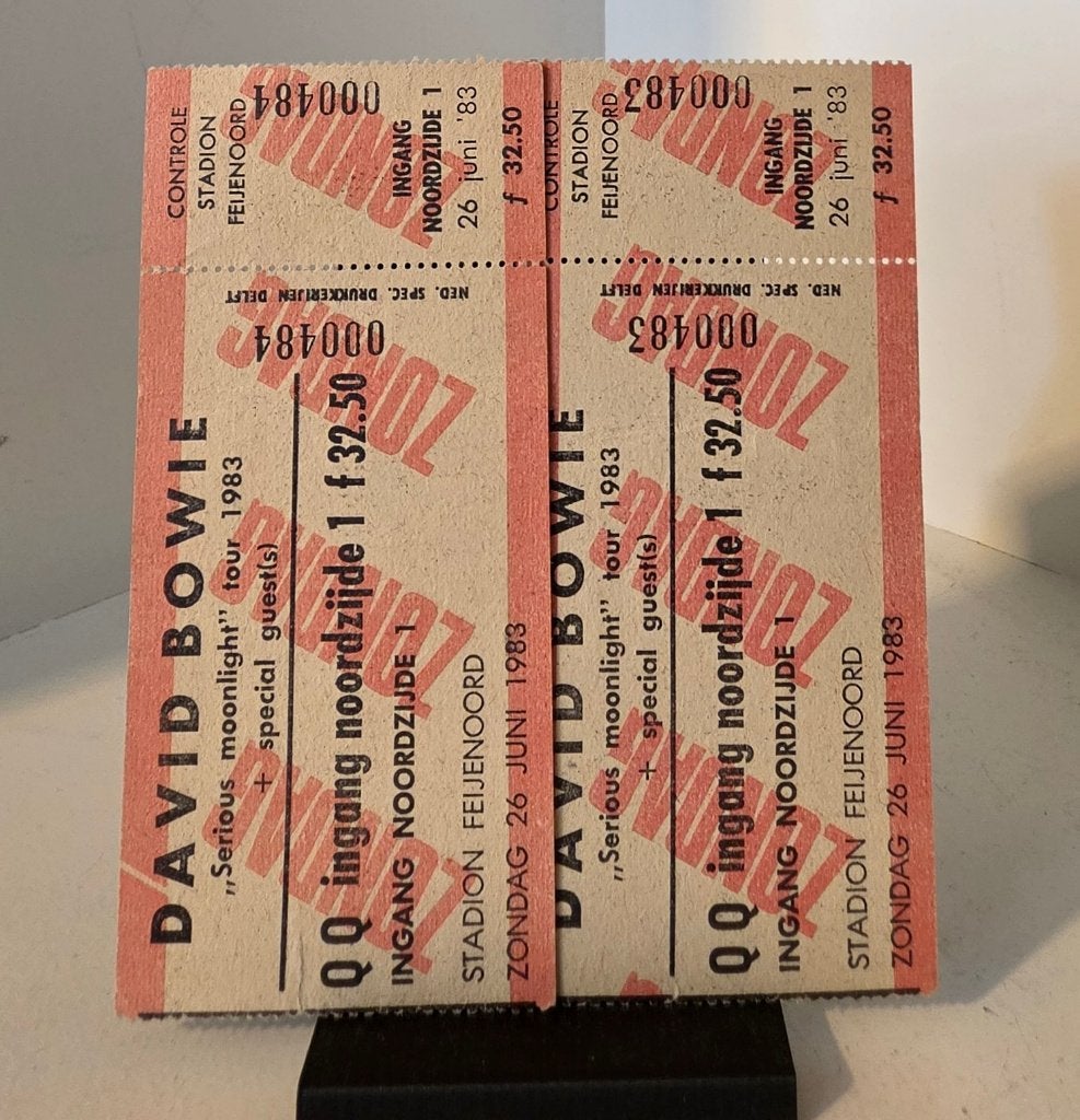 David Bowie - Serious Moonlight Tour 1983 (Pair of Tickets), Verzenden, Zo goed als nieuw, Overige typen