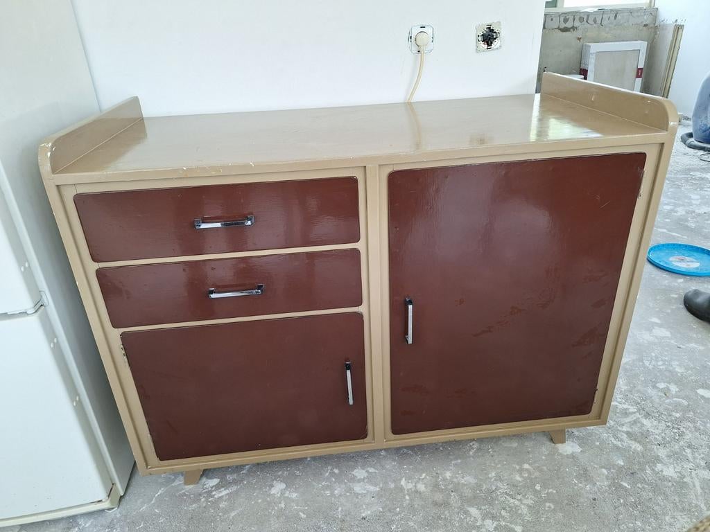 Vintage commode / dressoir 118x57x92, Antiek en Kunst, Ophalen