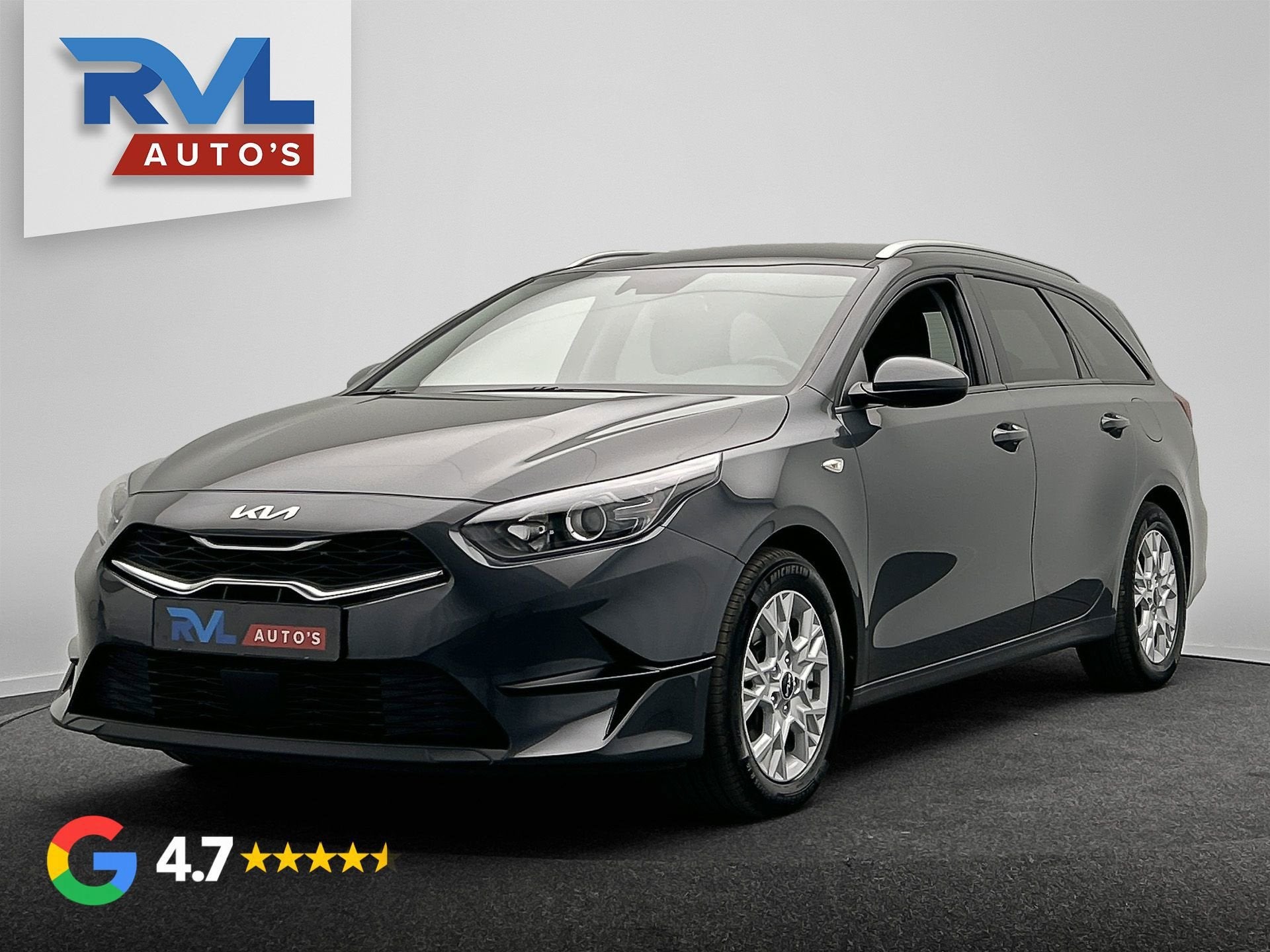 Kia Ceed Sportswagon 1.0 T-GDi DynamicLine Apple-Carplay Gro, Auto's, Voorwielaandrijving, Stof, Gebruikt, 100 pk