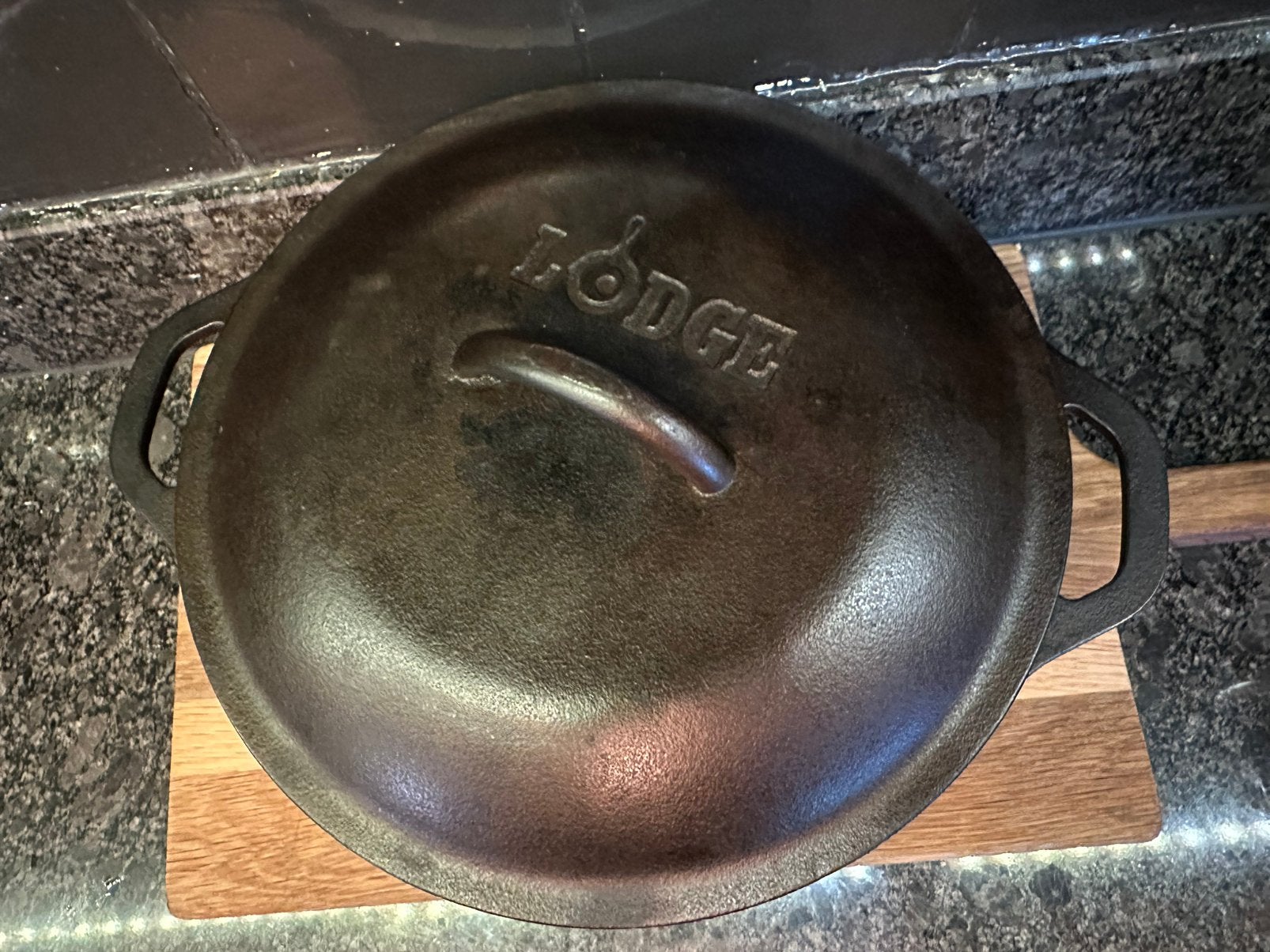 Lodge USA gietijzeren Dutch Oven, Geschikt voor barbecue, Ophalen of Verzenden, Zo goed als nieuw, Overige merken