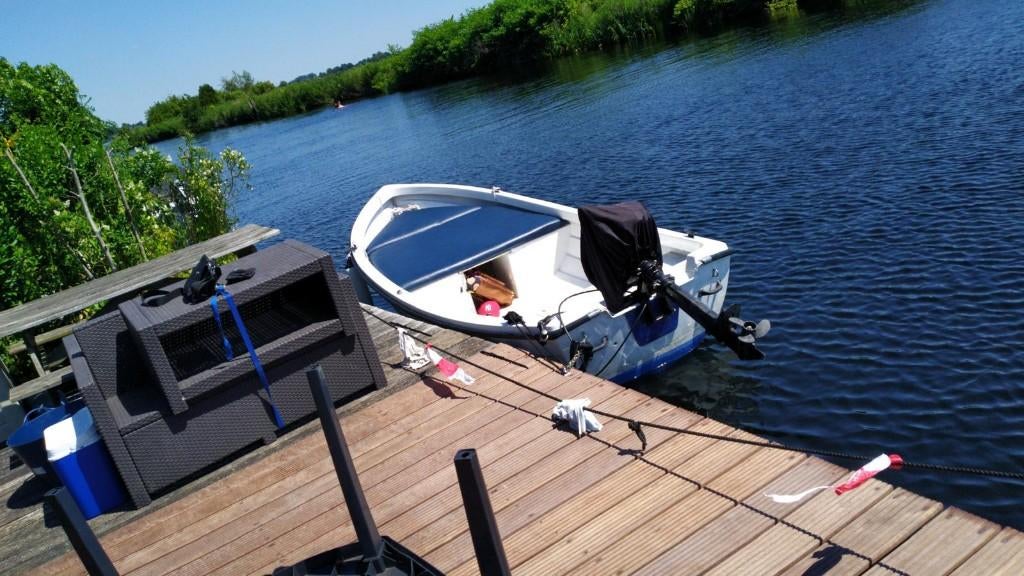 Open boot met 5 pk 4 takt motor, Overige merken, Gebruikt, 4 m, Buitenboordmotor