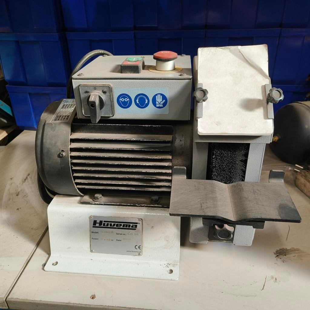 Huvema HU 200-4 DB Werkbankslijpmachine 0,75kW 2 toeren, Doe-het-zelf en Verbouw, Ophalen, Minder dan 700 watt, Werkbankslijpmachine