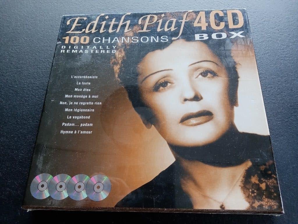 Edith Piaf 4 cd 100 chansons nieuw in plastic, Cd's en Dvd's, Ophalen of Verzenden, Nieuw in verpakking