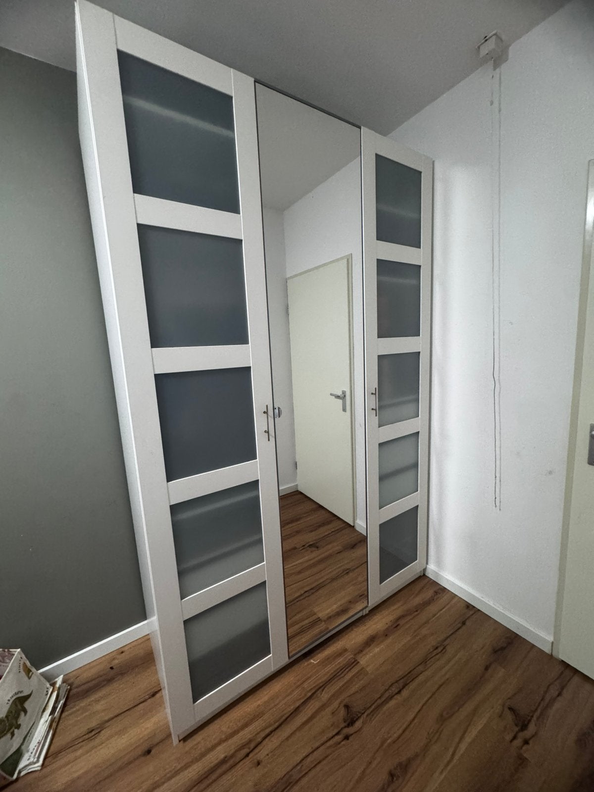 IKEA pax deuren spiegel + Bergsbo 50 x 229 cm, Huis en Inrichting, Ophalen, Zo goed als nieuw