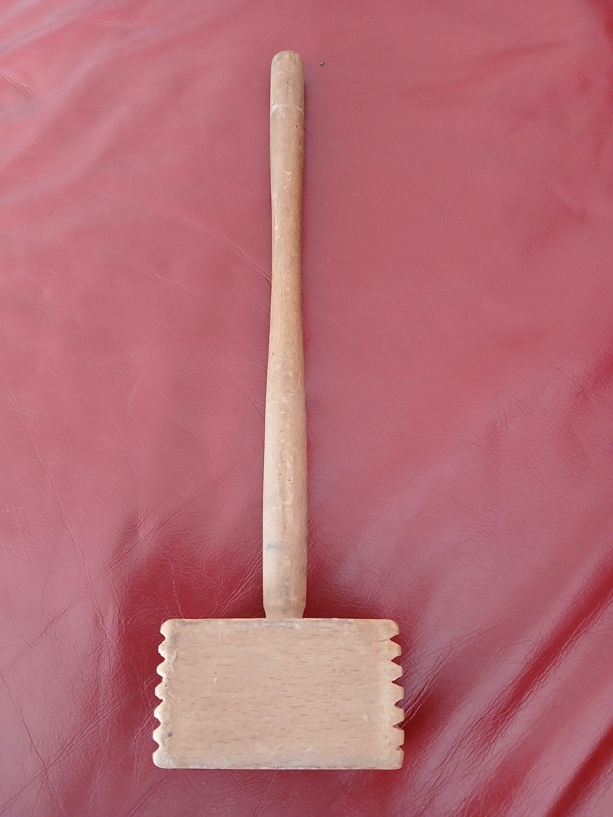 Houten Vleeshamer - Keukengerei voor mals vlees, Overige typen, Ophalen of Verzenden, Gebruikt, Hout