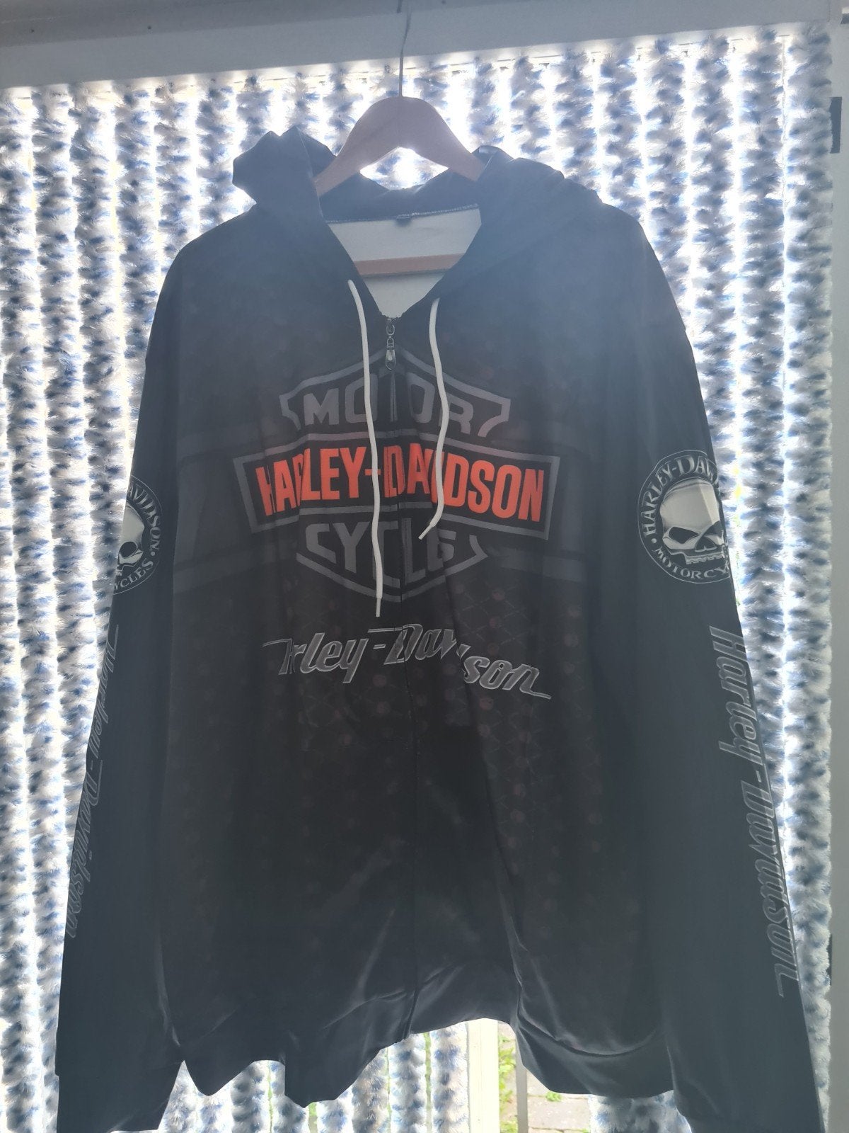 Harley-Davidson Hoodie - Zwart met Oranje Logo, Ophalen of Verzenden, Nieuw, Harley-Davidson