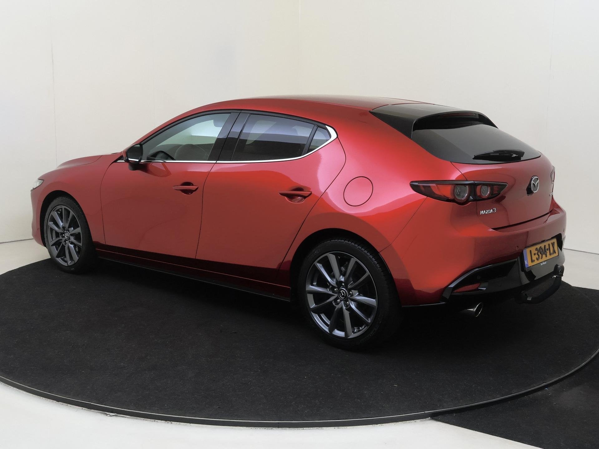 Mazda 3 2.0 e-SkyActiv-G M Hybrid 150 Sportive | Head-up Dis, Auto's, Voorwielaandrijving, 1998 cc, Stof, Gebruikt