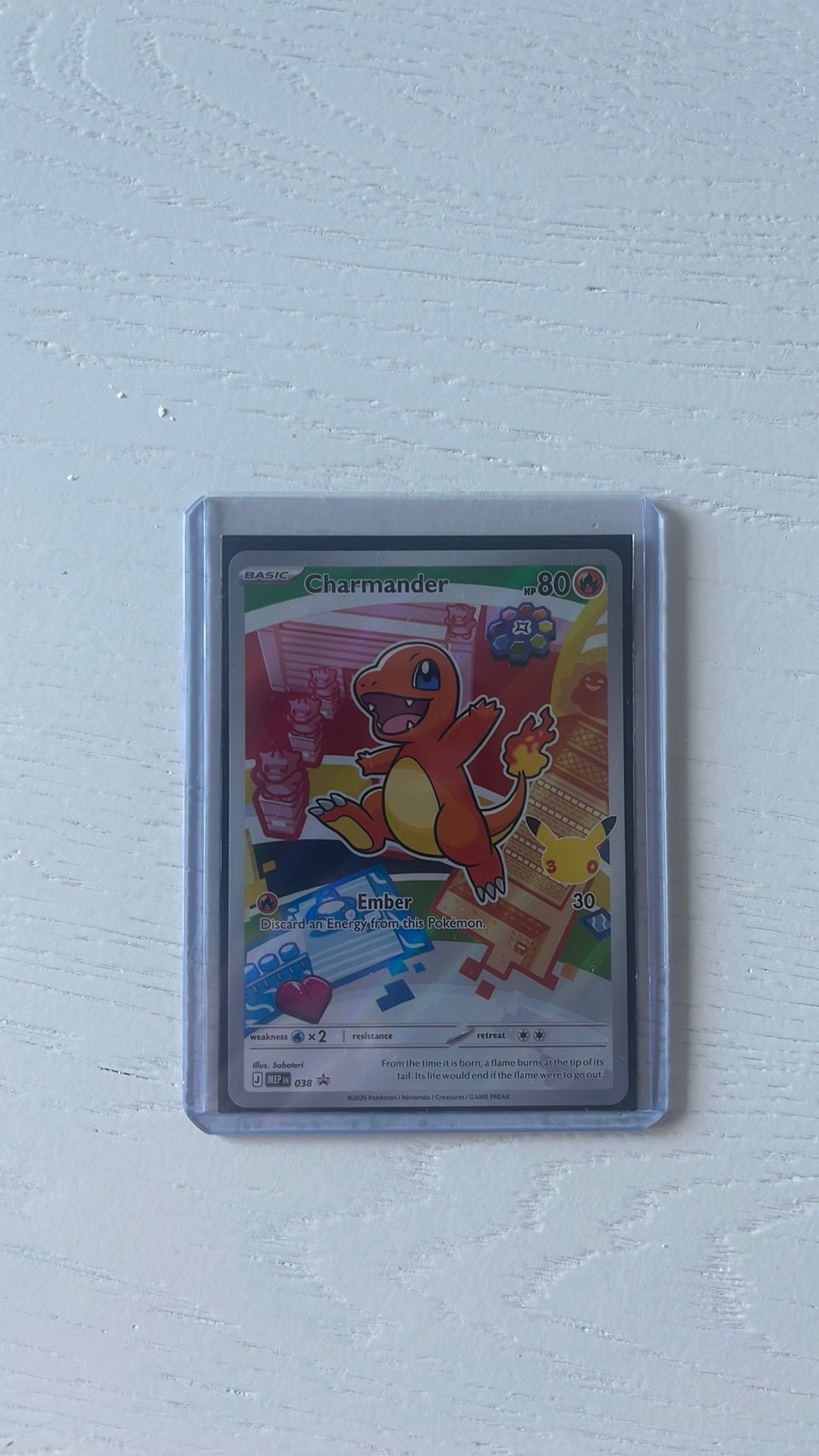 Charmander Promo First Partner - Potentiële PSA 10, Ophalen of Verzenden, Zo goed als nieuw, Losse kaart