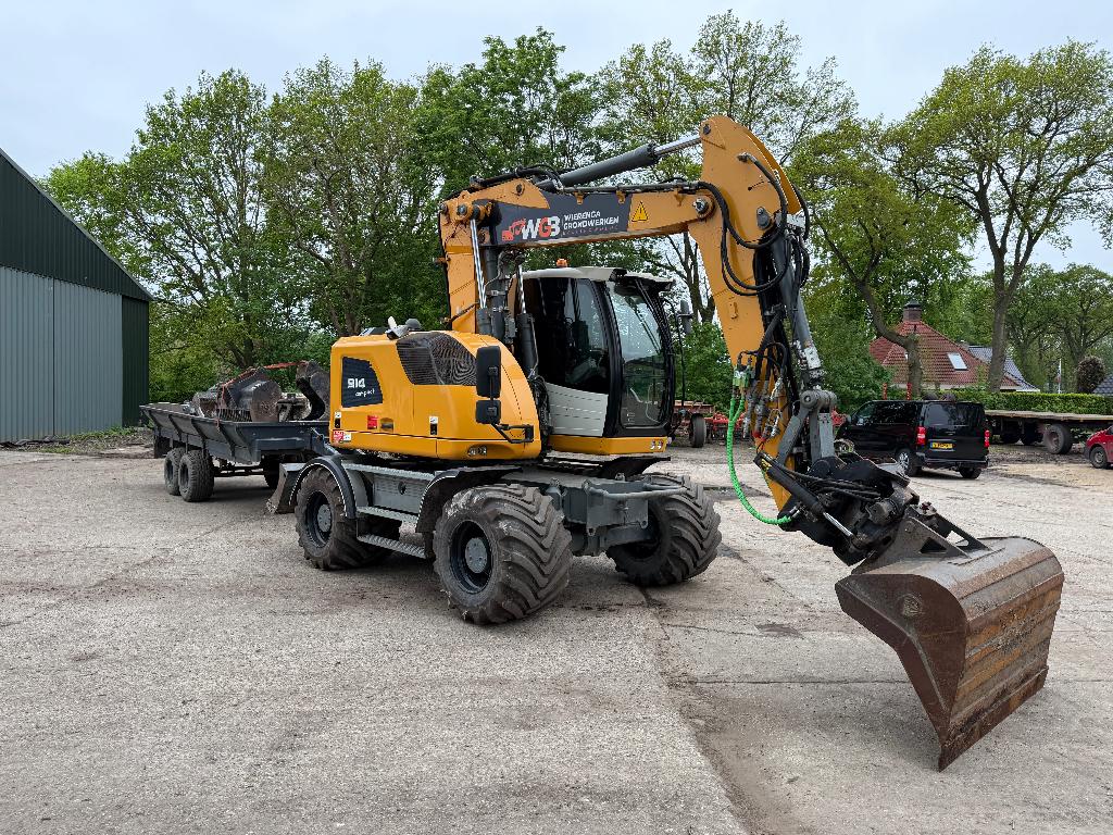 Liebherr 914c graafmachine, Ophalen, Graafmachine