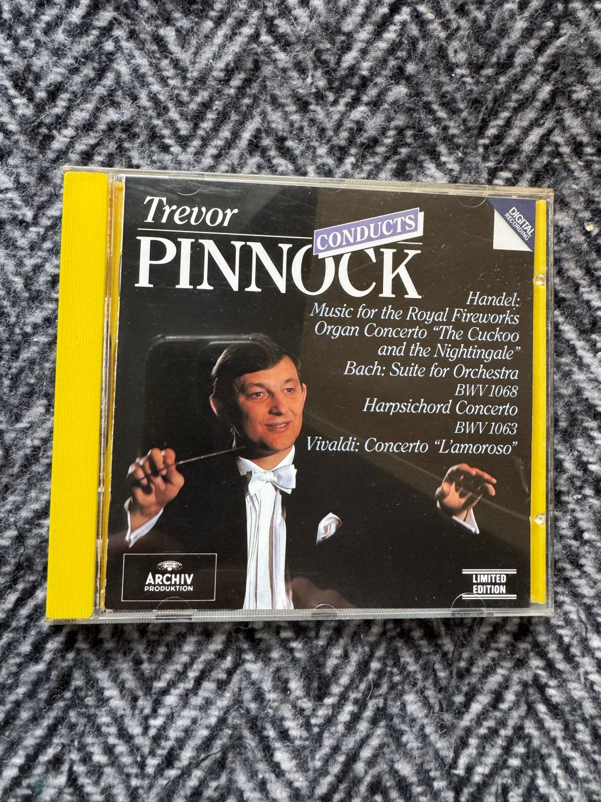 Trevor Pinnock Conducts Händel, Bach, Vivaldi CD, Overige componisten, Ophalen of Verzenden, Zo goed als nieuw, Inclusief boekje