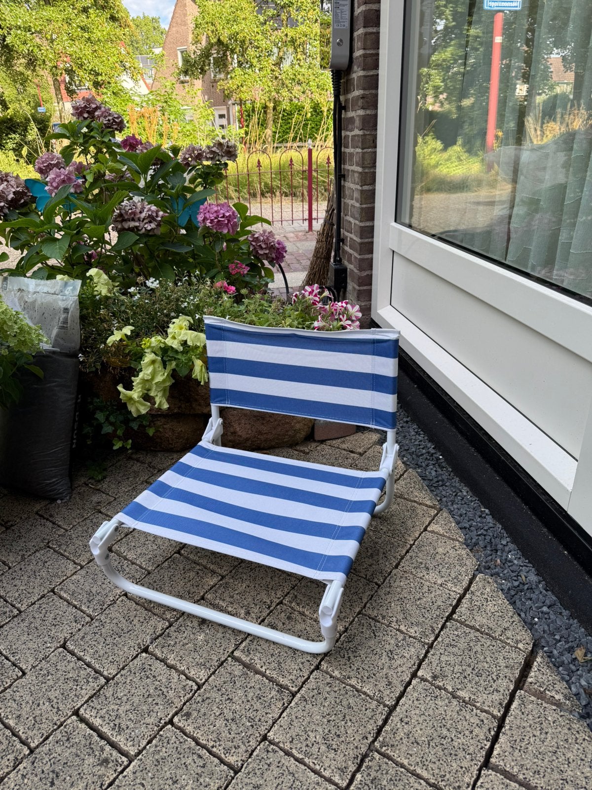 Strandstoeltje in nieuwstaat, Ophalen of Verzenden, Zo goed als nieuw, Campingkast