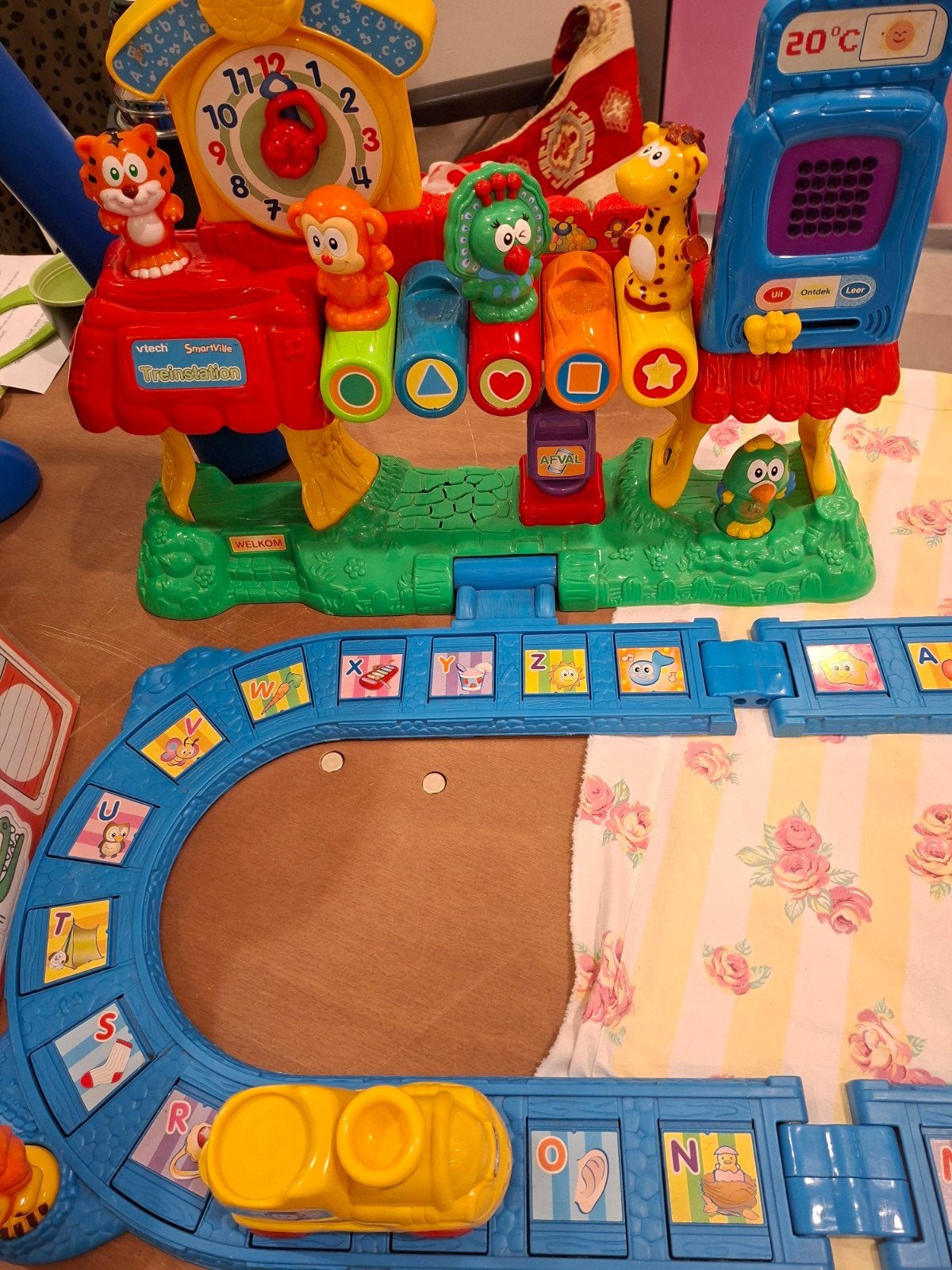 VTech SmartVille Treinstation met trein en dieren, Ophalen of Verzenden, Gebruikt, Taal en Lezen, Met geluid