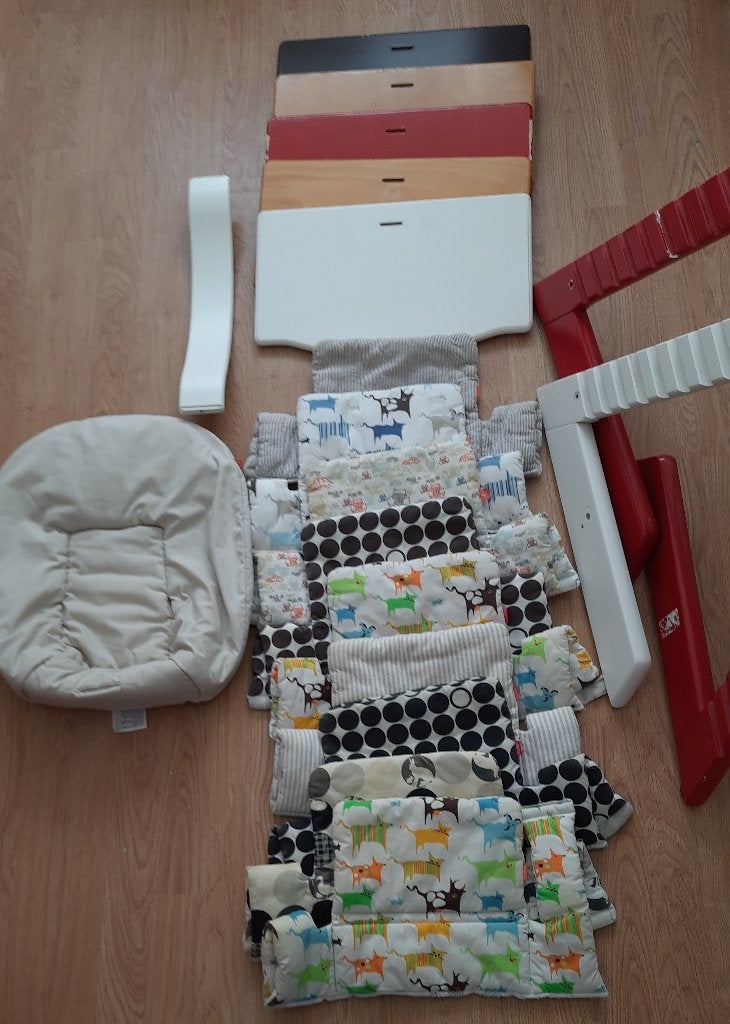 Stokke Tripp Trapp diverse onderdelen -plankjes enz, Ophalen of Verzenden, Gebruikt, Meegroeistoel, Aanschuifbaar