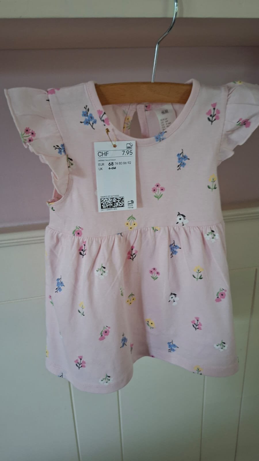 Te koop: nieuw roze babyjurkje (maat 68), Kinderen en Baby's, Babykleding | Overige, Ophalen of Verzenden, Nieuw, Meisje