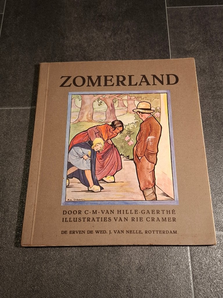 Plaatjesboek - Zomerland met tekeningen Rie Cramer (1926), Ophalen of Verzenden, Gelezen, C M van Hille-Gaerthe, Plaatjesalbum