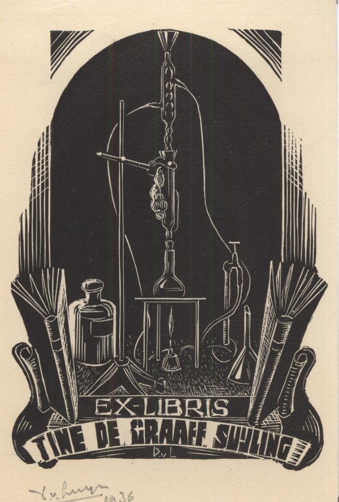 0264 Ex Libris Nederland : Dirk Govert van Luijn, 1936, Verzenden, Ex libris