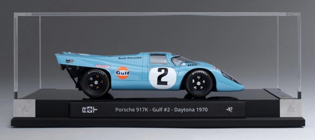 Porsche 917K #2 Gulf Daytona 1970 Blauw 1:18 van Amalgam, Hobby en Vrije tijd, Modelauto's | 1:18, Ophalen of Verzenden, Nieuw
