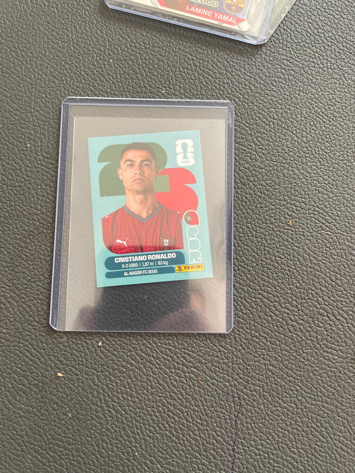 Cristiano Ronaldo Panini Wk 2026 Spelerskaart, Ophalen of Verzenden, Zo goed als nieuw, Buitenlandse clubs, Spelerskaart