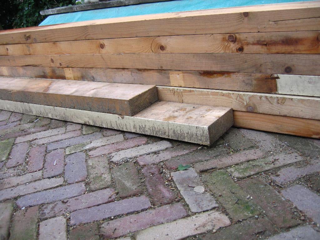 Balkhout 20 x 7 cm, Doe-het-zelf en Verbouw, Hout en Planken, Ophalen, Minder dan 25 mm, Grenen, Zo goed als nieuw