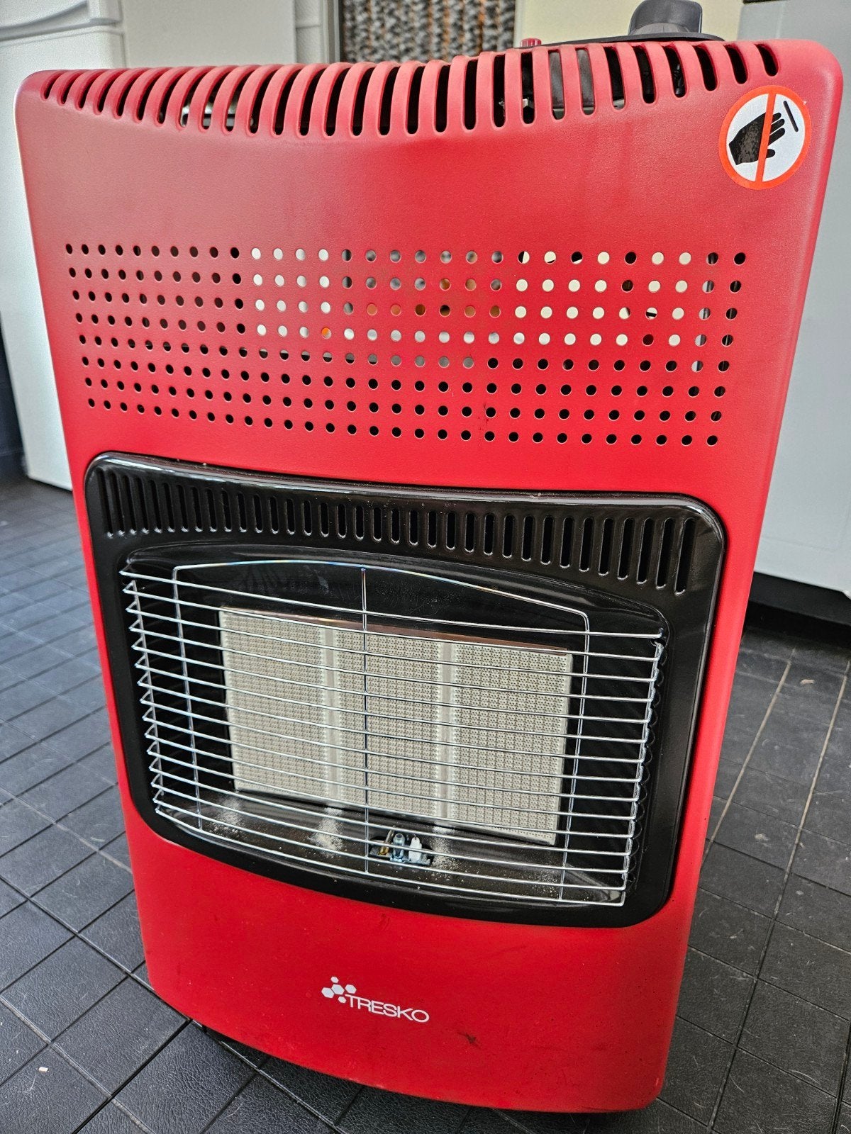 (Camping) verrijdbare gaskachel 4,2kw ROOD, Ophalen, Gebruikt