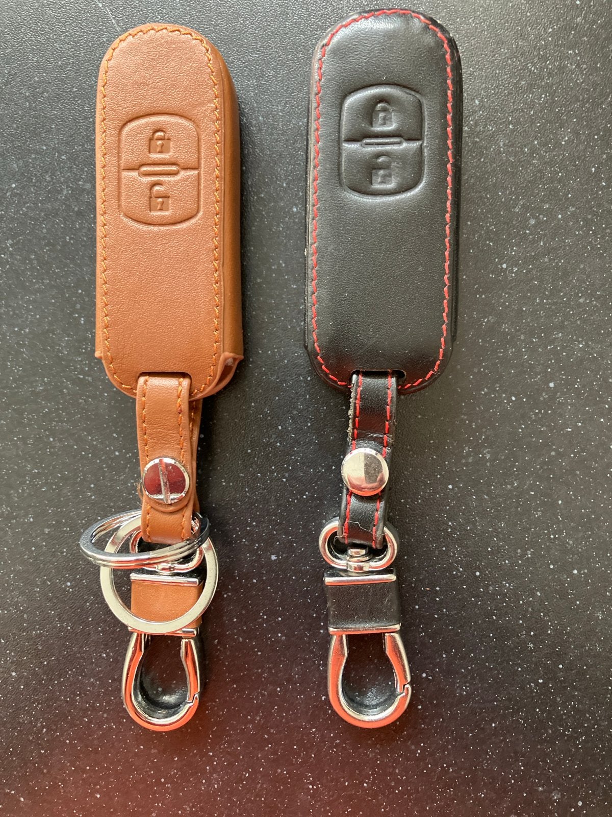 Mazda Sleutelhoesje voor 2-knops sleutel - Leer, Ophalen of Verzenden, Nieuw