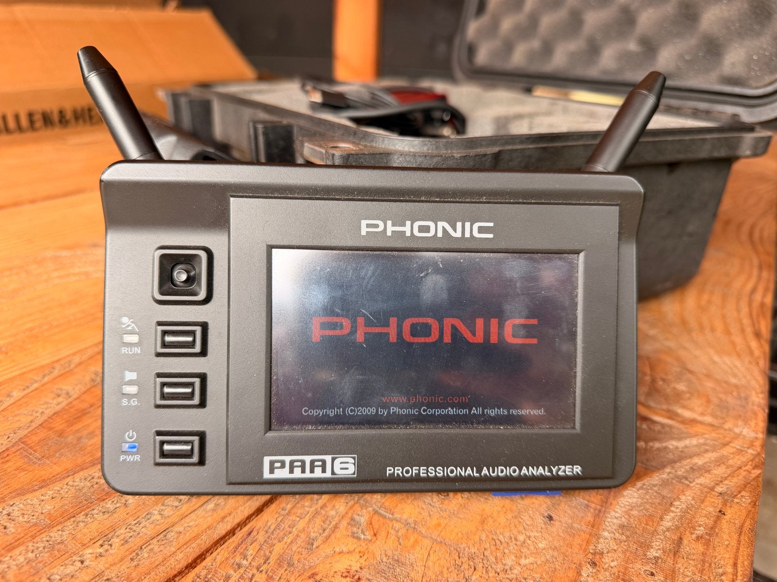 Phonic PAA6 Professionele Audio Analyser, Ophalen of Verzenden, Zo goed als nieuw, Audio