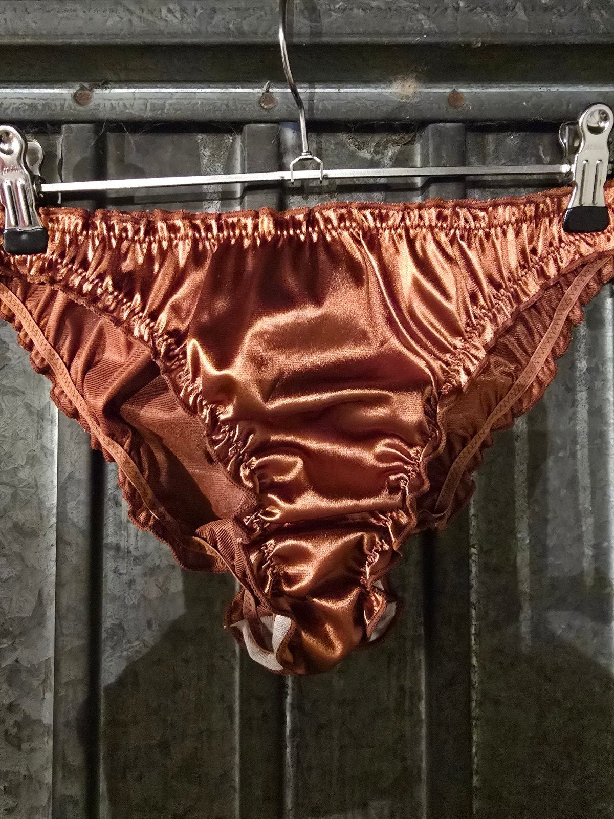 Satijnen Slipje - Comfortabel en Stijlvol, Onbekend, Verzenden, Bruin, Slip