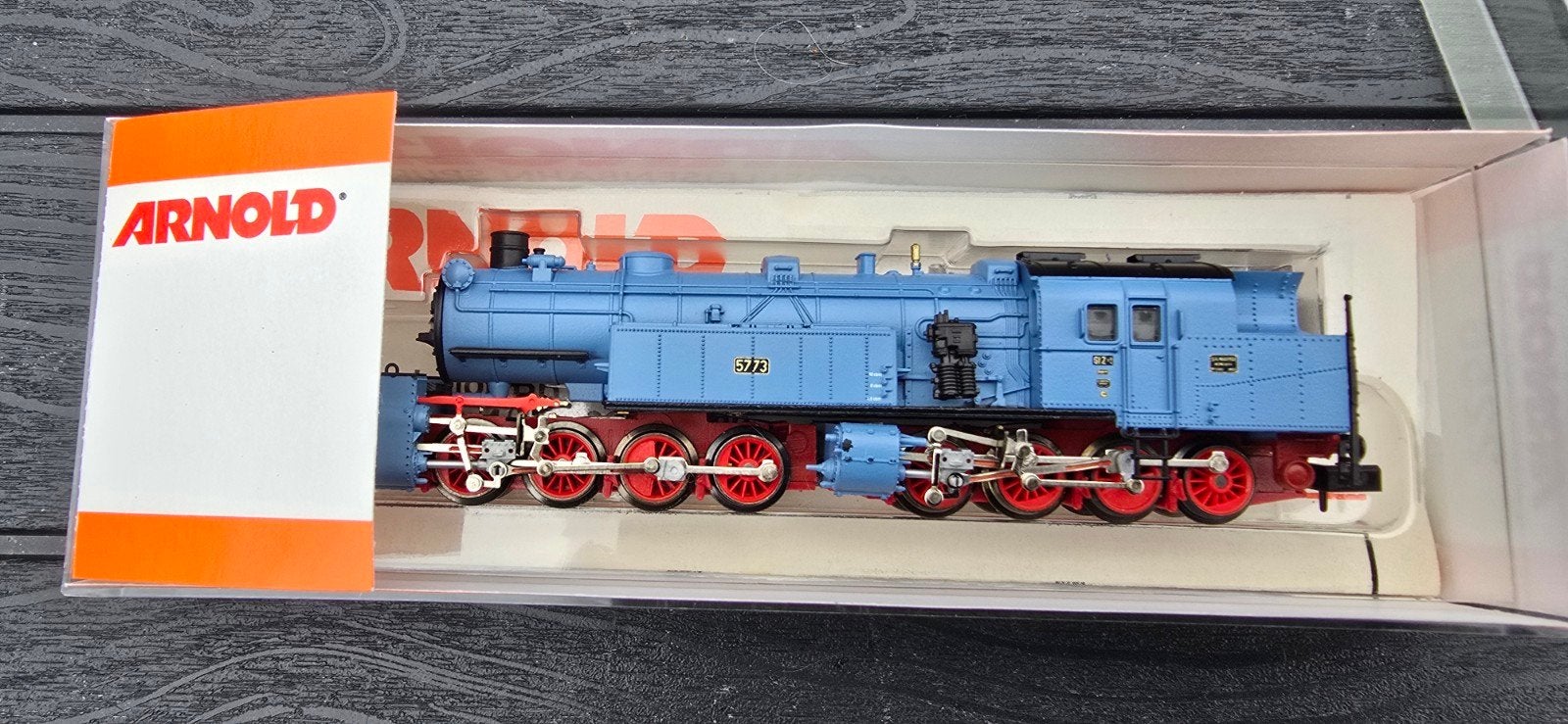 Arnold 2256 mallet blauw topstaat ovp., Hobby en Vrije tijd, Modeltreinen | N-Spoor, Ophalen of Verzenden, Gelijkstroom, Wagon