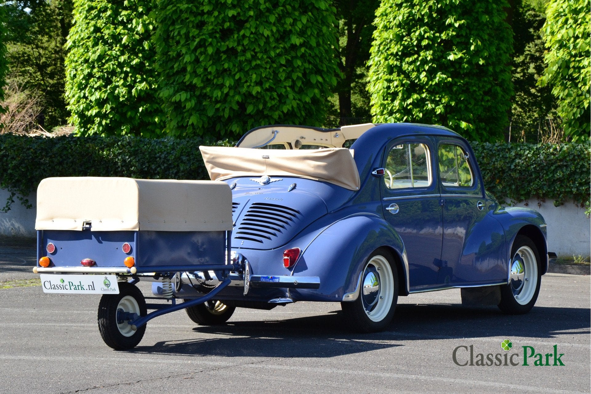 Renault 4CV Découvrable & remorque monoroue Erde (bj 1954), foto 5