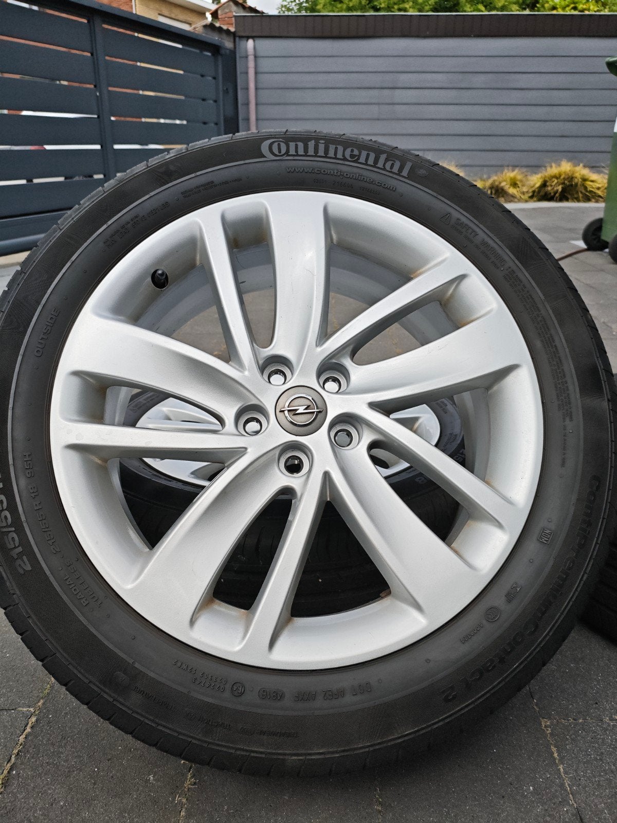 Originele Opel Mokka (X) 18 inch velgen set 5x105 ZGAN, Auto-onderdelen, Banden en Velgen, 18 inch, 215 mm, Banden en Velgen, Nieuw